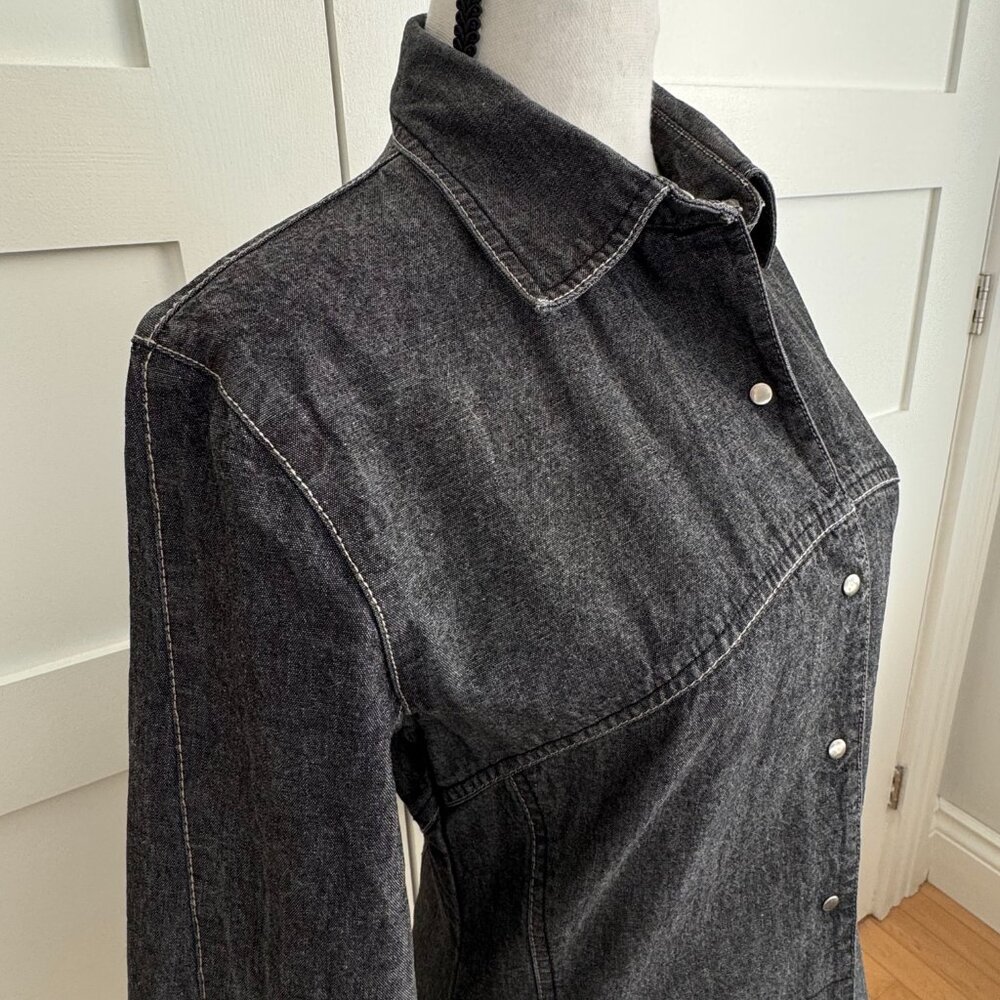 Tristan black denim dress/jacket - size S - Picture 3 of 10